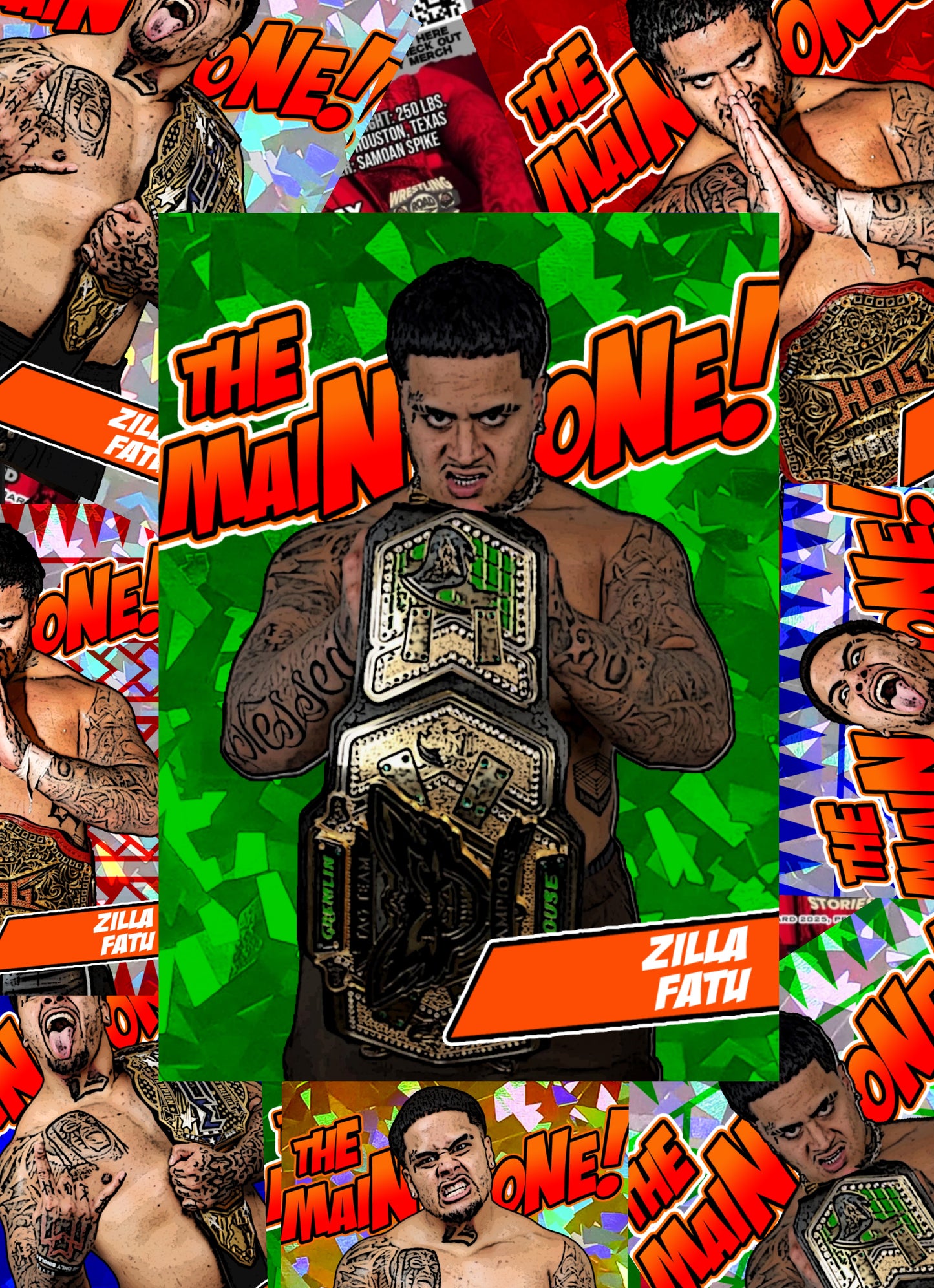 *** MYSTERY ZILLA FATU TRADING CARD (1/1’s, Auto & Rarity’s /25 & Less)