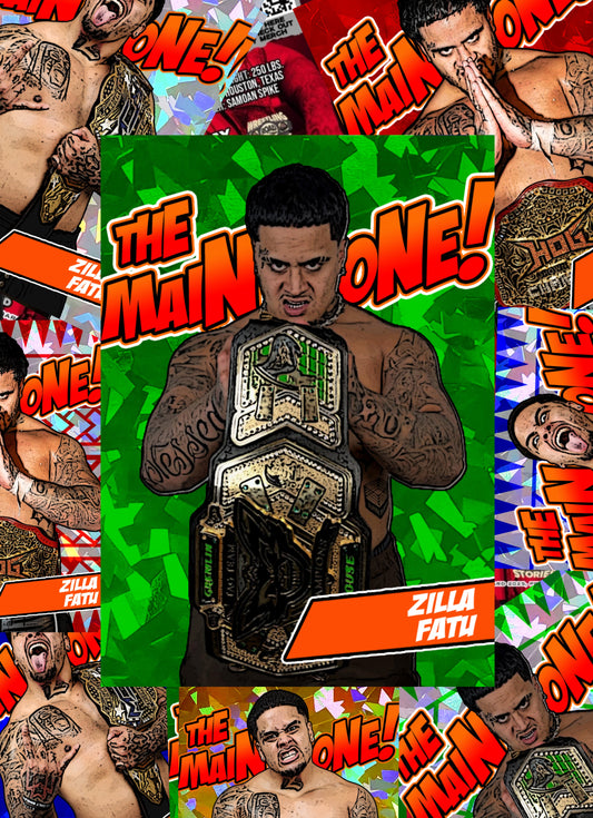 *** MYSTERY ZILLA FATU TRADING CARD (1/1’s, Auto & Rarity’s /25 & Less)