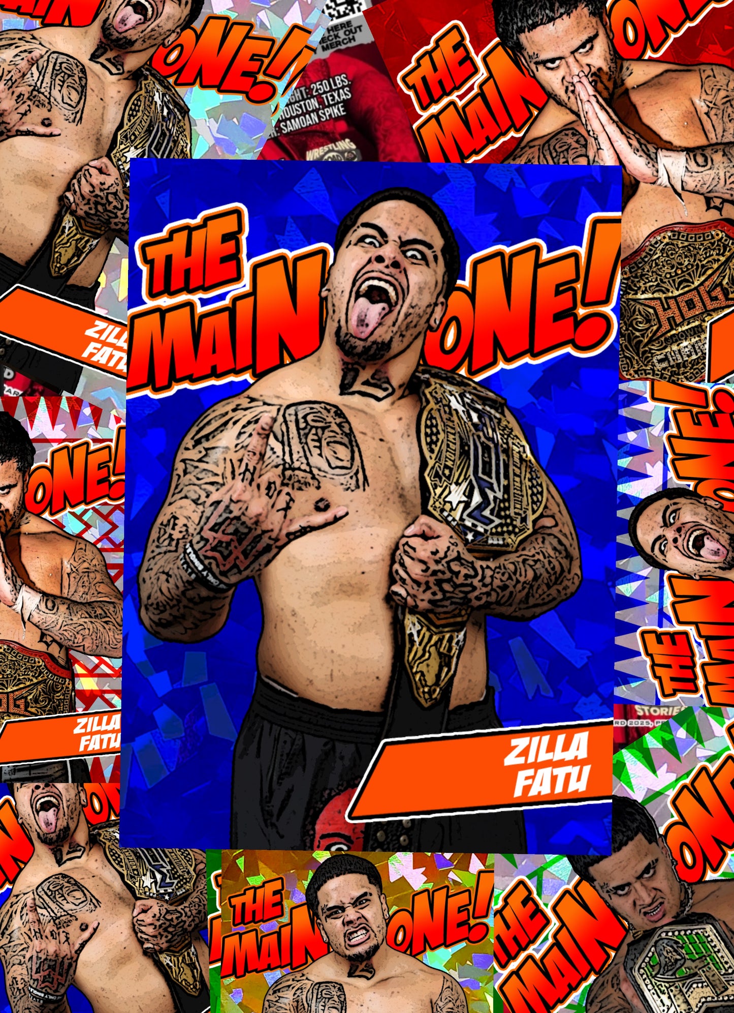 *** MYSTERY ZILLA FATU TRADING CARD (1/1’s, Auto & Rarity’s /25 & Less)