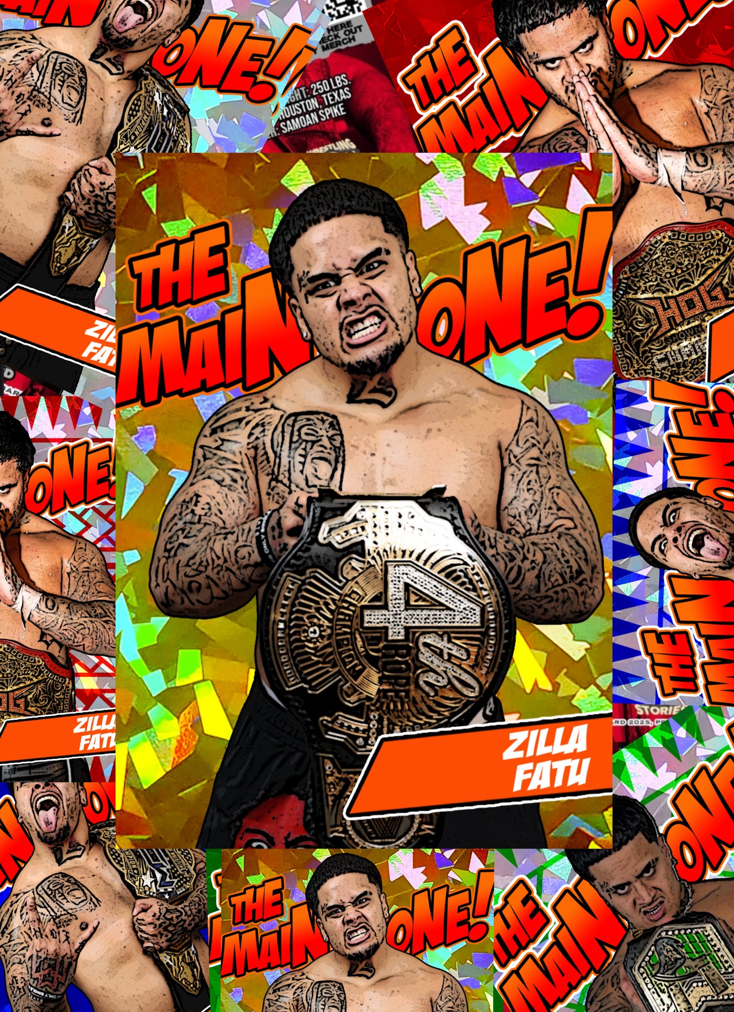 *** MYSTERY ZILLA FATU TRADING CARD (1/1’s, Auto & Rarity’s /25 & Less)