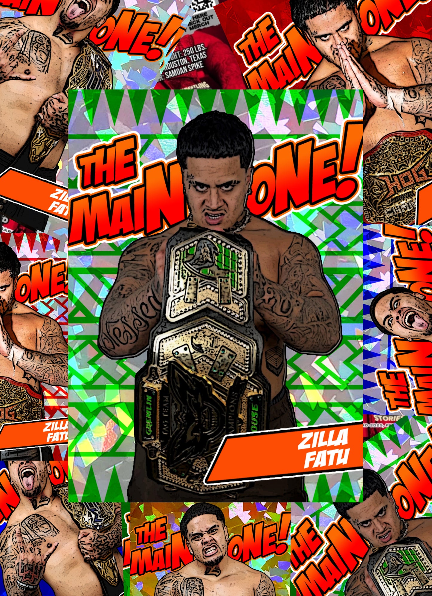 *** MYSTERY ZILLA FATU TRADING CARD (1/1’s, Auto & Rarity’s /25 & Less)