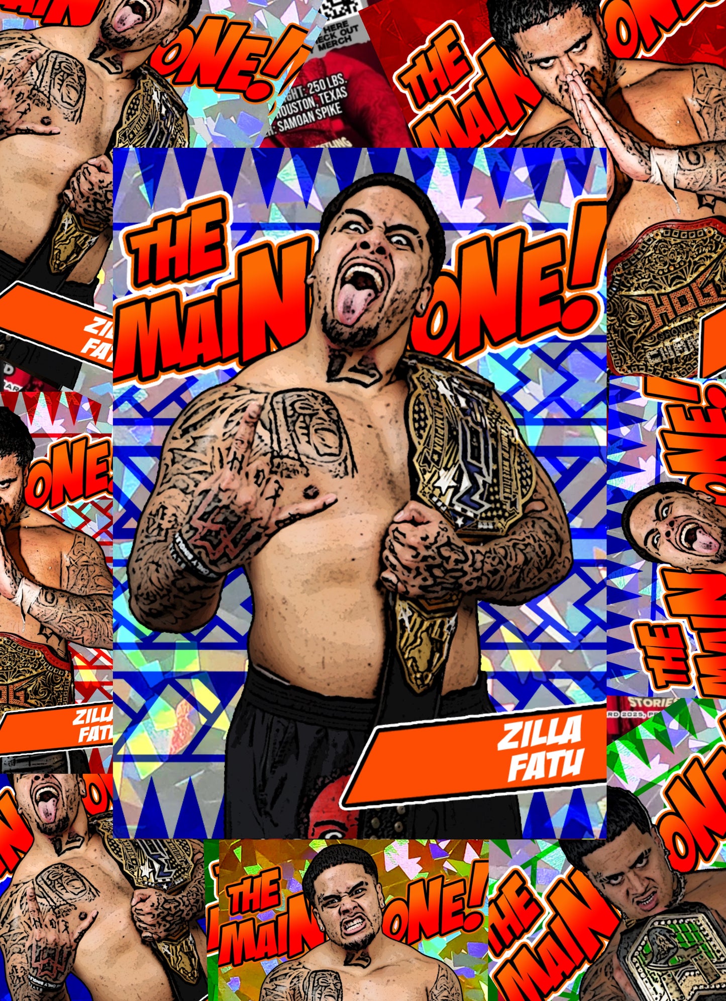 *** MYSTERY ZILLA FATU TRADING CARD (1/1’s, Auto & Rarity’s /25 & Less)