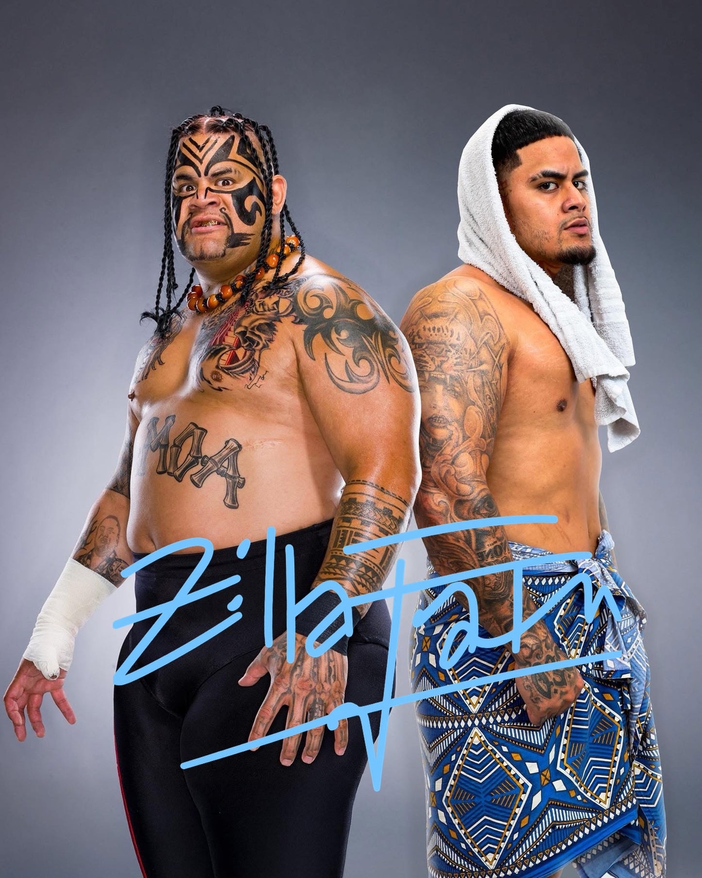 *** Autographed 8x10 Photo of  Zilla Fatu